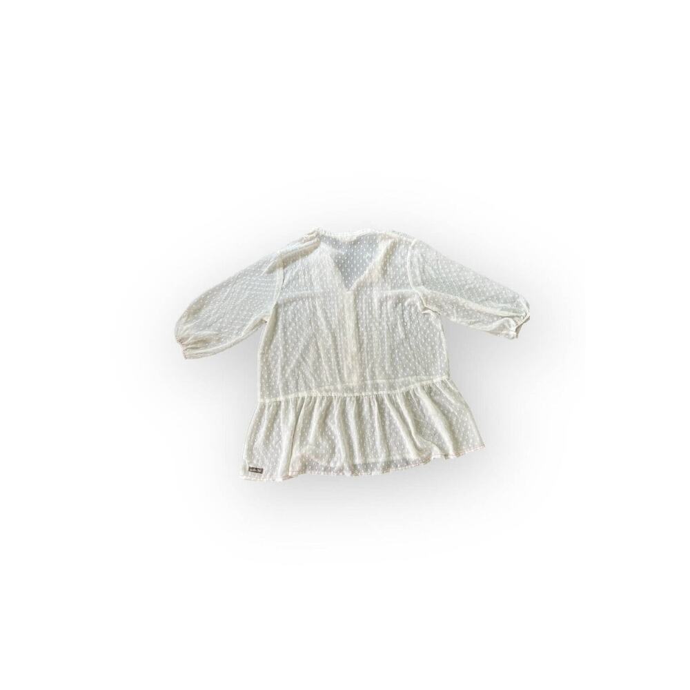Matilda Jane Light the Way Swiss Dot Blouse White Large - Picture 5 of 9